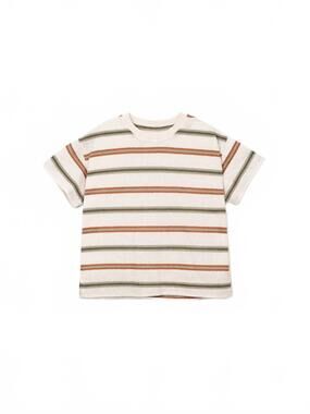 NEW PLAY UP boy's striped jersey t-shirt in earth tones